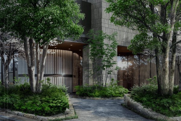 アプローチ外観完成予想CG