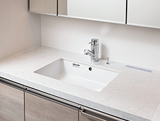 センターボウル＆三面鏡裏収納