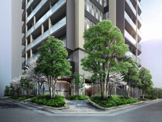 アプローチ外観完成予想CG