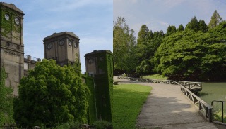 点在する公園に潤い、高台の広大な緑にやすらぐ。