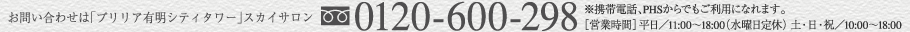 ���₢���킹�́u�u�����L���V�e�B�^���[�v�X�J�C�T�����@0120-600-298