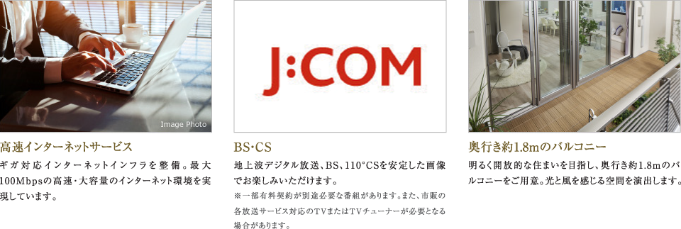 �����C���^�[�l�b�g�T�[�r�X BS�ECS ���s����1.8m�̃o���R�j�[